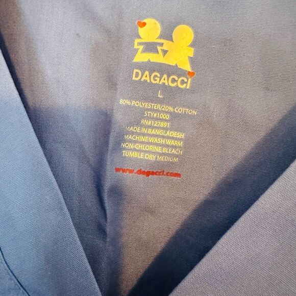 Royal Blue V-Neck Short Sleeve Medical Shirt - Picture 5 of 8